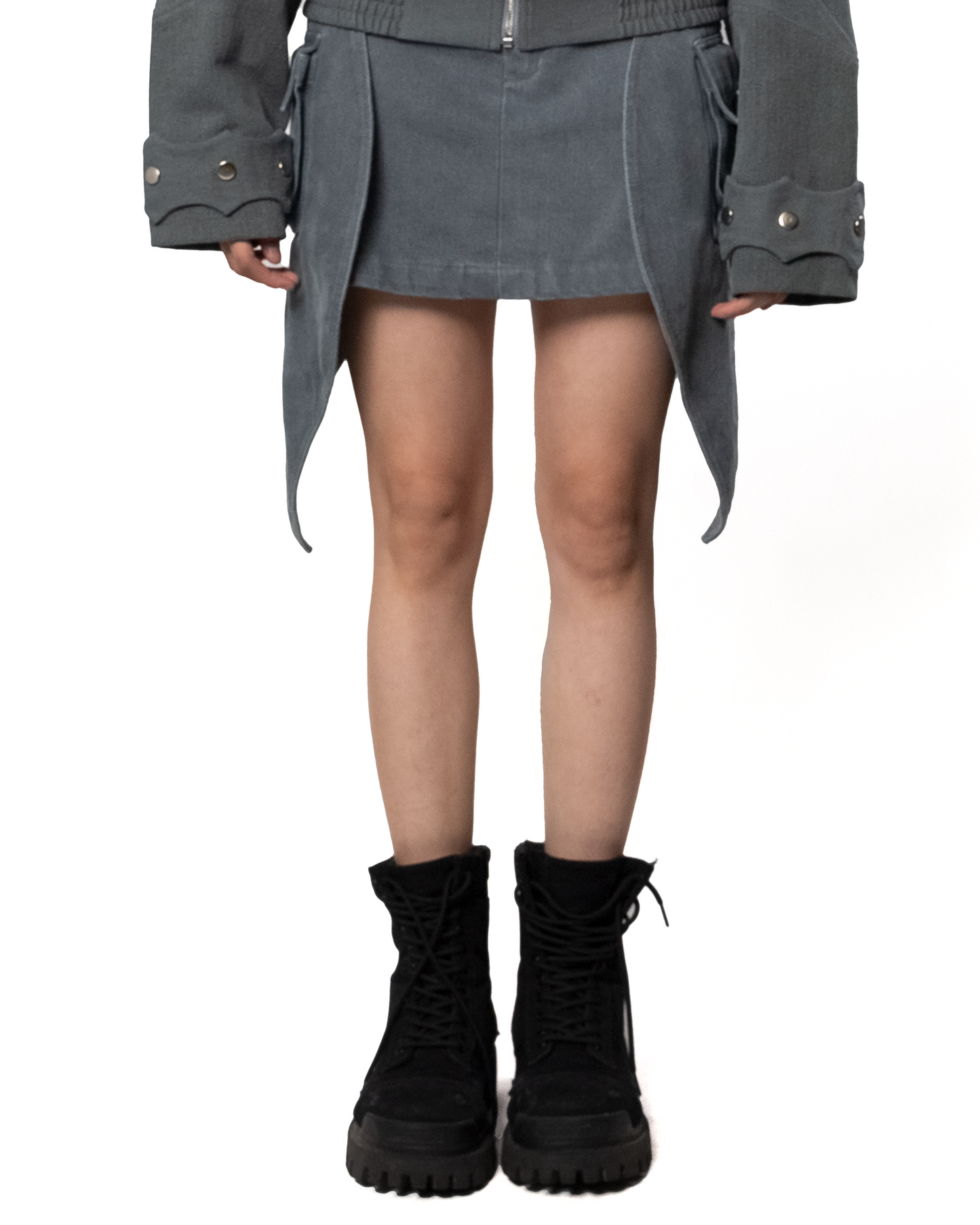 Sabre Skirt Stone Blue